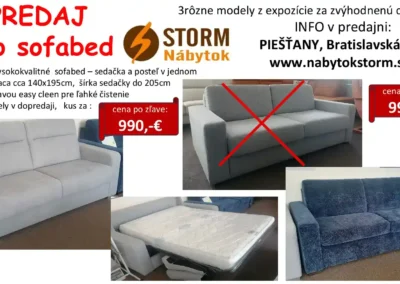 Dopredaj - Piešťany - Sedacie súpravy